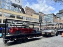 Tesla Cybertruck tows the Model Y in New York