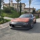Tesla-swapped Mazda RX-7 FD "Project Lithium" (@tsla_rx7 on Instagram)
