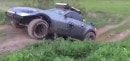 Lifted Nissan 350Z offroading