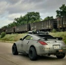 Lifted Nissan 350Z on the road