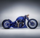 The Harley-Davidson Bucherer Blue Edition, the most expensive bike ever built at $1.9 million
