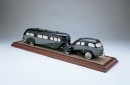 A scale model of the 1936 Zephyr Land Yacht