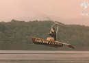 The Giroboat, invented by John Hofstetter in 1960, was a boat that could fly when towed at speed