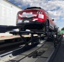 2021 Ford Mustang Mach-E in transit to U.S. dealers