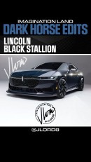 Lincoln Black Stallion Ford Mustang Dark Horse rendering by jlord8