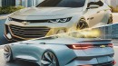 2025 Chevrolet Malibu rendering by Real Automotive
