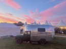 The Aerover is a modern Frankenstein of two iconic traveler vehicles: a Land Rover Defender and an Airstream