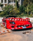 The Aftermath of the Ferrari F40 Fire Looks Like Modern Art