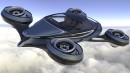 The AirCar flying car concept brings carbon fiber monocoque and four self-adjusting Rolls-Royce jet engines