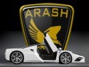 Arash F10 and the company logo, stylized by mr. Farboud himself.