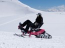 The E-Trace from Arosno claims to be the first electric snow bike in the world, perfect even for beginners
