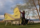 The B Turtle microcaravan makes RV-ing possible with an e-bike
