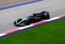 Lewis Hamilton on a fast lap