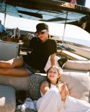 Harper and Victoria Beckham on Yacht Seven