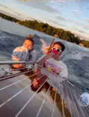 Harper and Cruz on Yacht