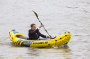 George Bullard has been kayaking to work since 2015, is advocating a more physical commute than on public transport