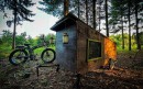 The Bike Cabin is a lightweight DIY trailer you can tow by e-bike, even off-road
