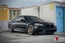 Sapphire Black BMW F10 M5 on Velos Solo V