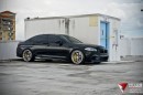 Sapphire Black BMW F10 M5 on Velos Solo V