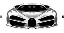 Bugatti Chiron original design sketch