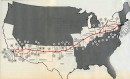The original map of Brock Yates and Dan Gurney run