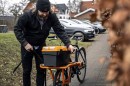 The CargoDrive kit turns a regular bicycle in an electric cargo bike