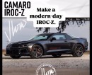 Chevrolet Camaro ZL1 IROC-Z rendering by jlord8