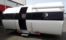The BeauEr 3X trailer triples available floorspace in less than a minute by folding out laterally