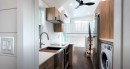 The Chloe is a fully-custom tiny house with an upside-down interior layout