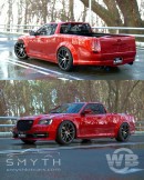 Chrysler 300 Coupe Utility rendering by wb.artist20
