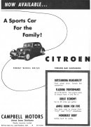 Citroen Traction Avant print ad in the United States