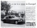 Citroen DS print ad in the United States
