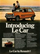 Renault Le Car print ad in the United States
