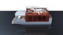 The Cube Houseboat concept