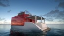 The Cube Houseboat concept