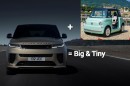 Range Rover Sport SV and Fiat Topolino opinion