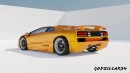 Lamborghini Diablo x Nissan 300ZX CGI mashup by godzillatr34