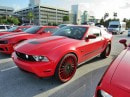 Ford Mustang GT on Red Forgiato Wheels