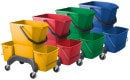 Buckets for mixing cleaning products and for rinsing water are cheap