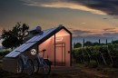 The E-Glamp is a self-sufficient tiny home designed for rural tourism