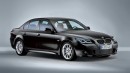 BMW 5 Series E60 rendered with modern-day headlight and taillight graphics