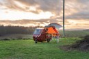 The Elektro Frosch electric trike camper is cheap, compact and complete, but has very short range
