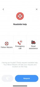 Waze roadside help report