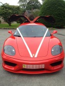 A rare Ferrari 360 Modena limo is being offered for sale as the perfect vehicle if you want to stand out