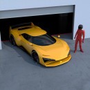 Ferrari F40 rendering