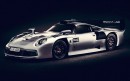 992 Porsche 911 GT1 rendering