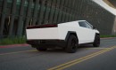 The world's first Tesla Cybertruck in white