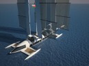 The Flying Yacht concept finds inspiration in iconic designs for flying boats, but with a modern and luxurious twist