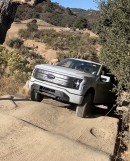 Ford F-150 Lightning goes uphill on tricky off-road course