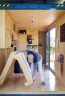 Gaia the Off-the-Grid House is made of a shipping container, is entirely self-sufficient and very cozy